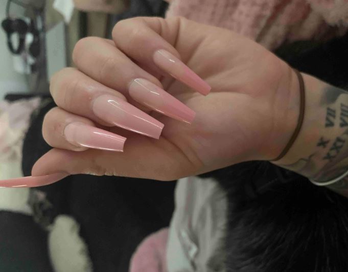 Pink Tips Press On Nails