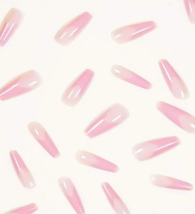Pink Tips Press On Nails