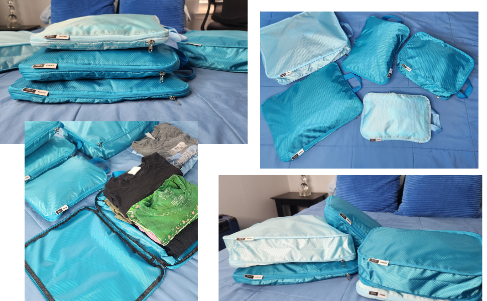 Compression Packing Cubes- Blue