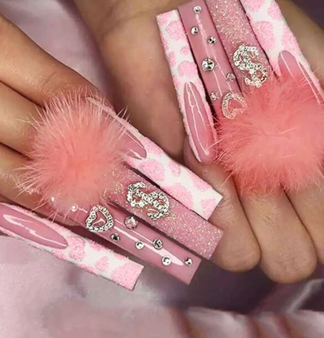 Press On Nail Sets Coffin Long and Medium