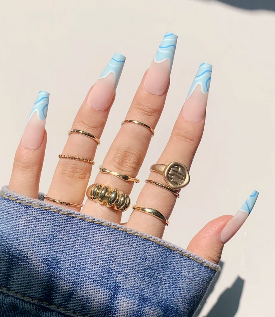 Press On Nail Sets Coffin Long and Medium
