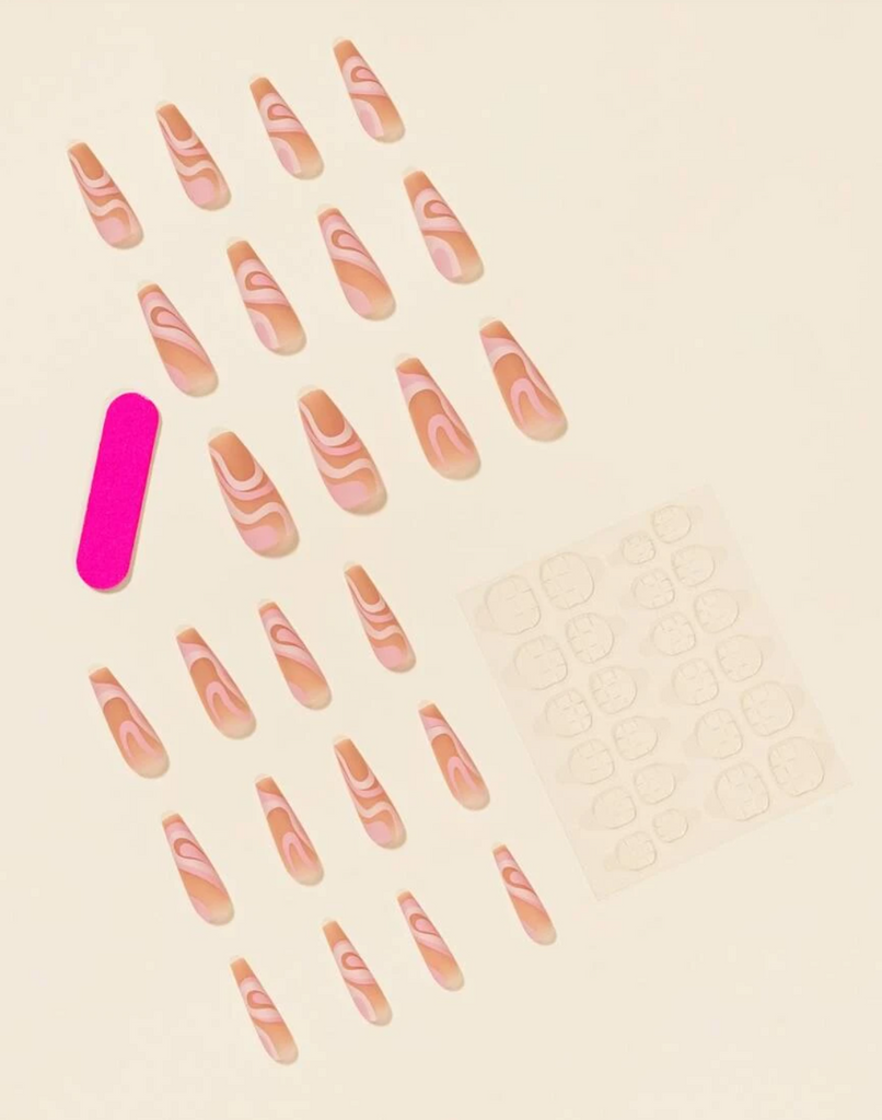 Press On Nail Sets Coffin Long and Medium
